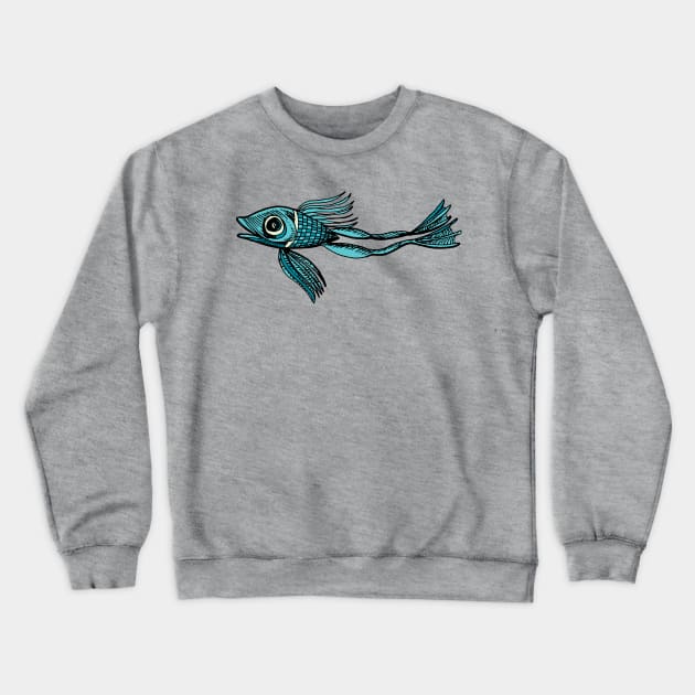 amphibian fish the missing part Crewneck Sweatshirt by duxpavlic